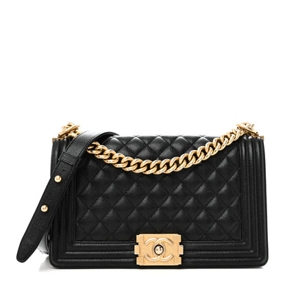 Chanel Caviar Quilted Medium Boy Flap Black 1 of 11