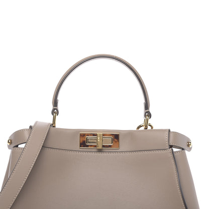 Fendi Vitello Seta Plexiglass Tortoise Medium Peekaboo Iconic Satchel Tortora 9 of 11