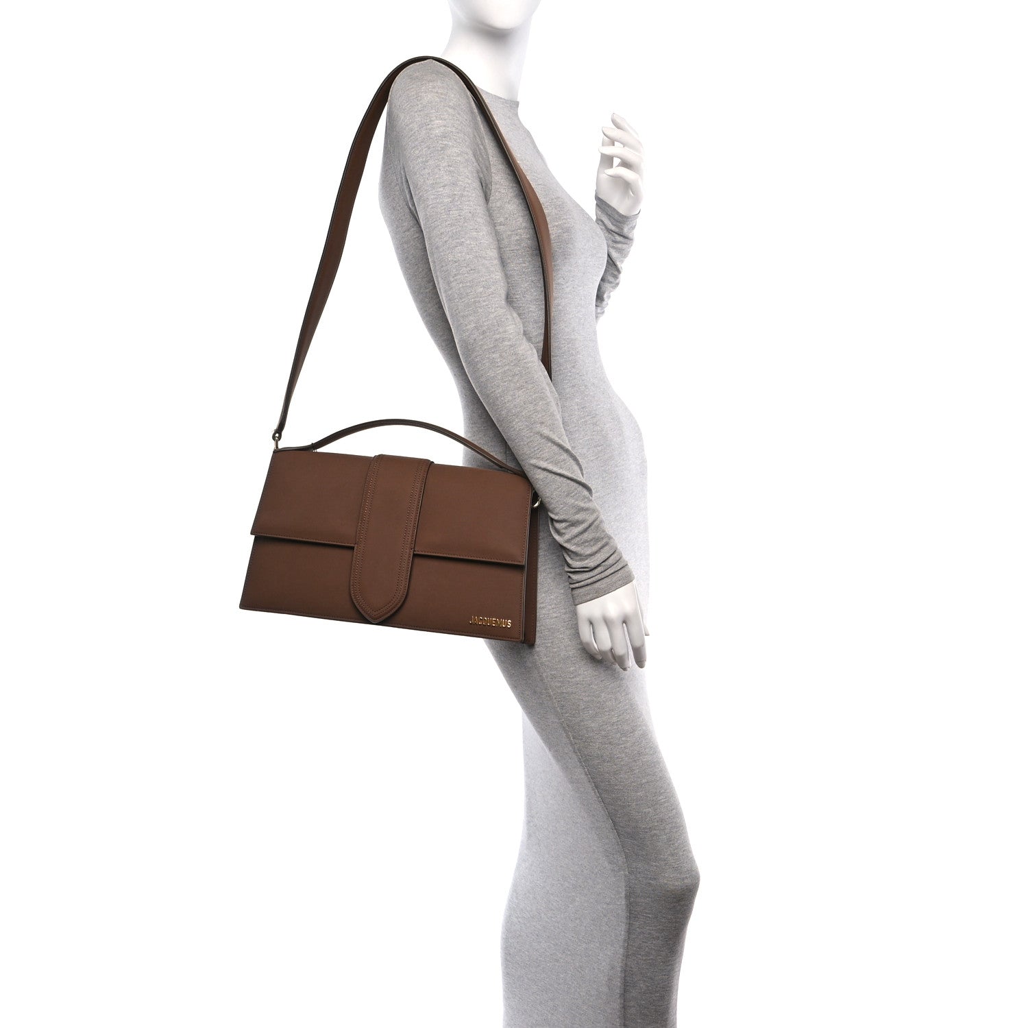 Jacquemus Smooth Calfskin Le Bambinou Brown 2 of 12