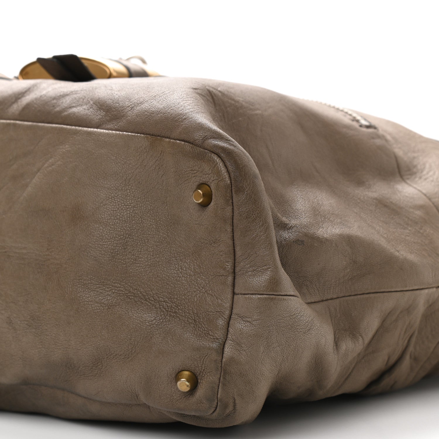 Chloe Leather Paddington Tote Gris Vert 11 of 22