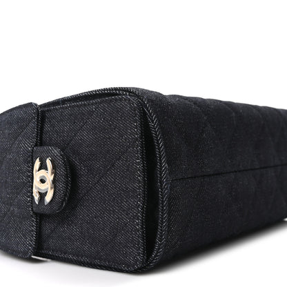 Chanel Denim Quilted Mini Chanel 25 Handbag Dark Blue 9 of 11