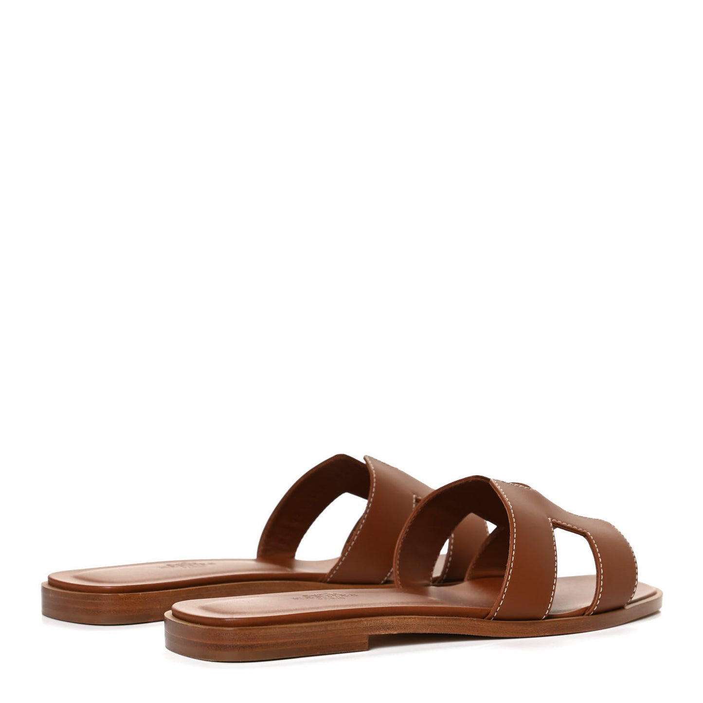 Box Calfskin Oran Sandals 37 Gold
