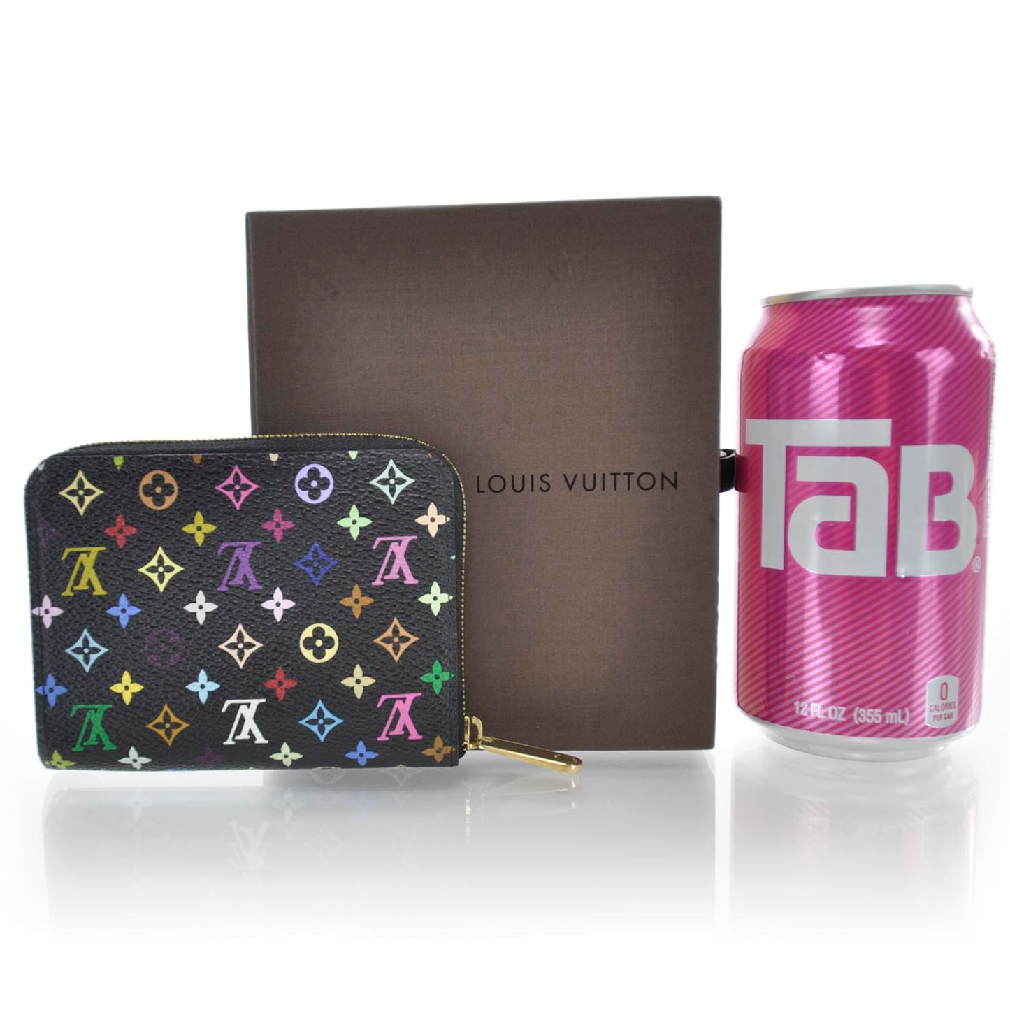 Monogram Multicolor Zippy Coin Purse Black Violet