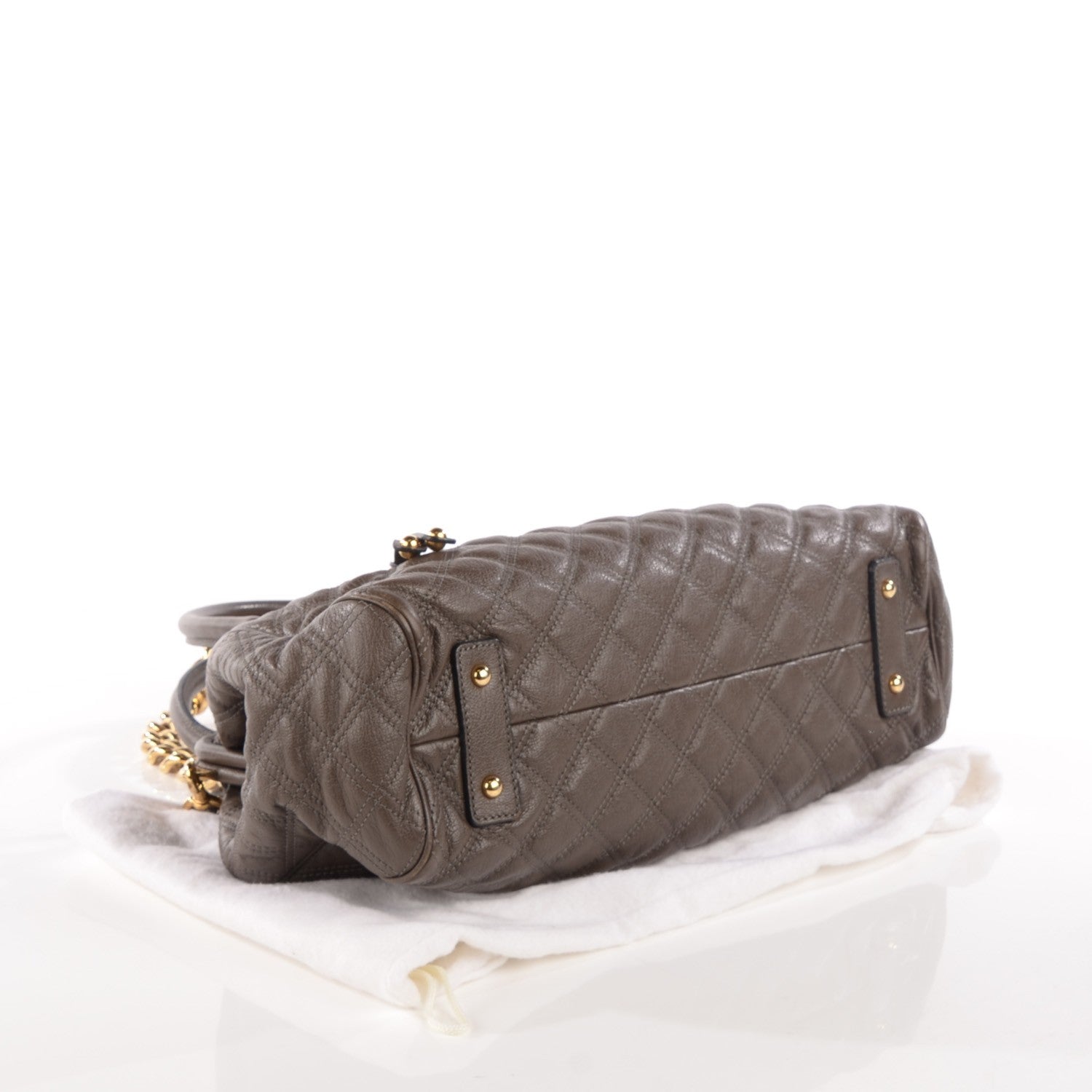 Marc Jacobs Calfskin Quilted Stam Dark Grey 4 of 8