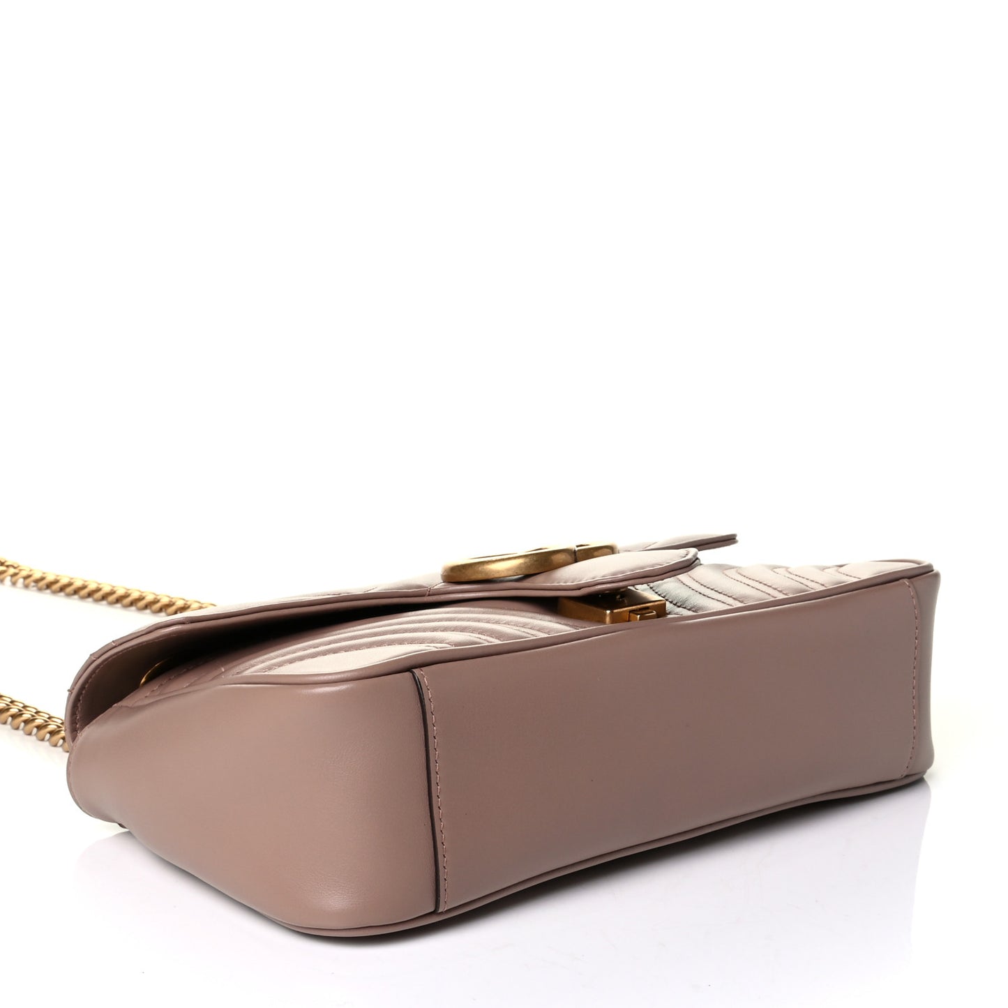 Calfskin Matelasse Small GG Marmont Shoulder Bag Porcelain Rose