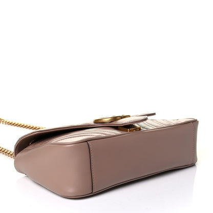 Gucci Calfskin Matelasse Small GG Marmont Shoulder Bag Porcelain Rose 3 of 4