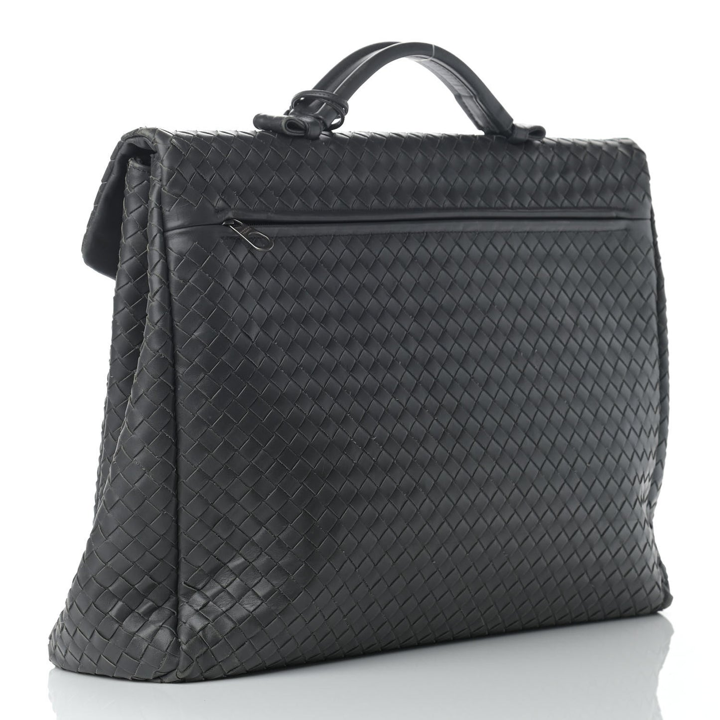 Nappa Intrecciato VN Briefcase Grey