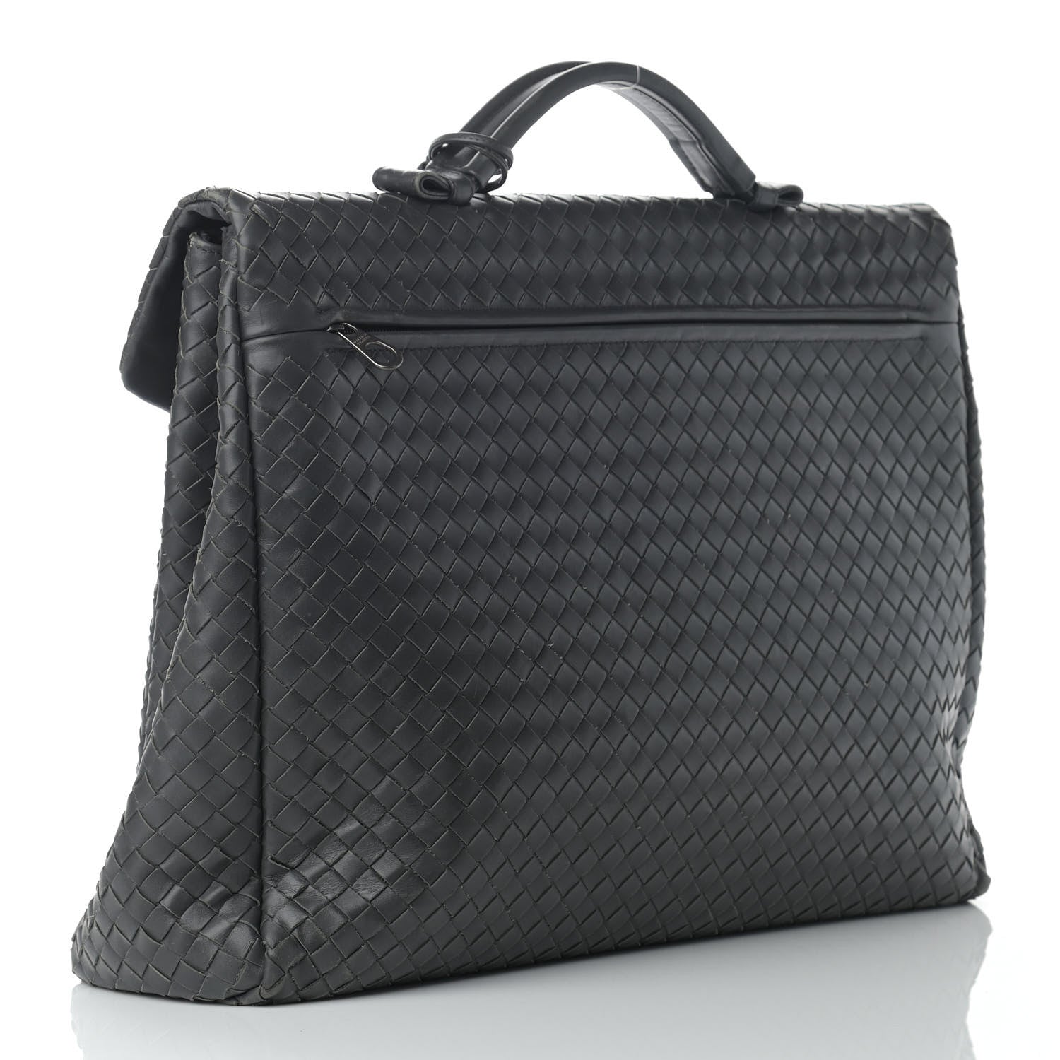 Bottega Veneta Nappa Intrecciato VN Briefcase Grey 3 of 19