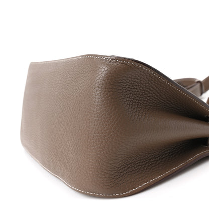 Hermes Taurillon Clemence Jypsiere 28 Etoupe 10 of 10