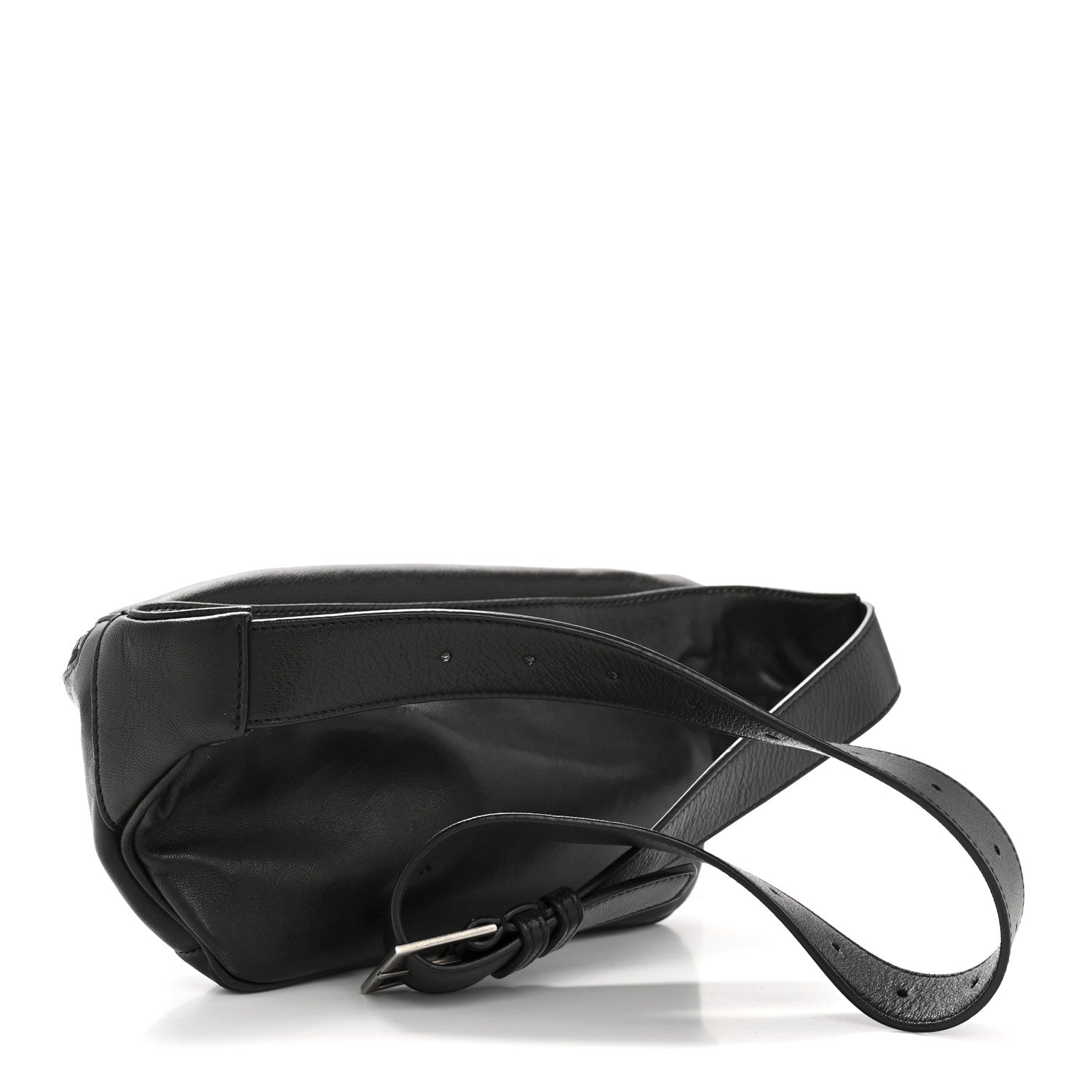Saint Laurent Calfskin Monogram Belt Bag Black 3 of 12