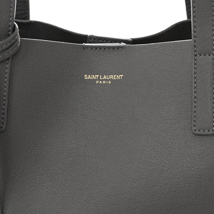 Saint Laurent Calfskin Large Shopping Tote Asphalt 9 of 11