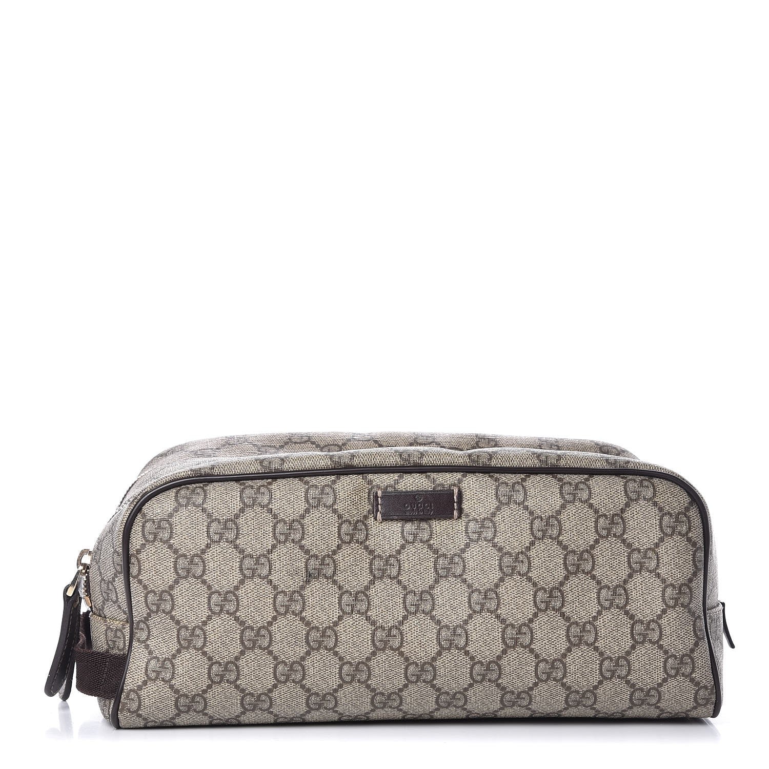 Gucci GG Supreme Monogram Toiletry Case Dark Brown 1 of 9