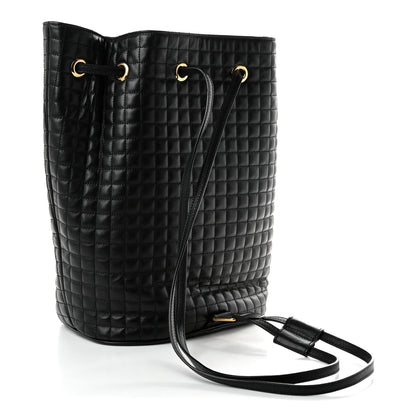 Celine Calfskin Quilted Small C Backpack Black Black 3 of 10