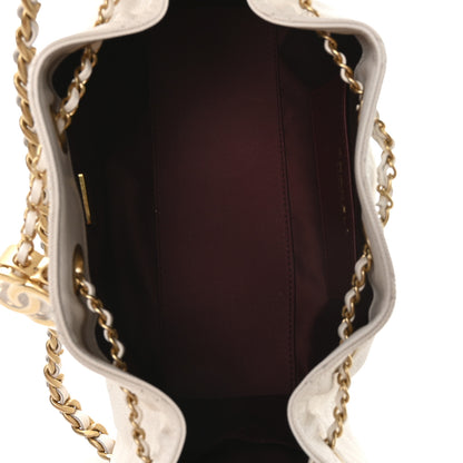 Chanel Caviar Quilted Mini Chanel 25 Handbag White 9 of 21