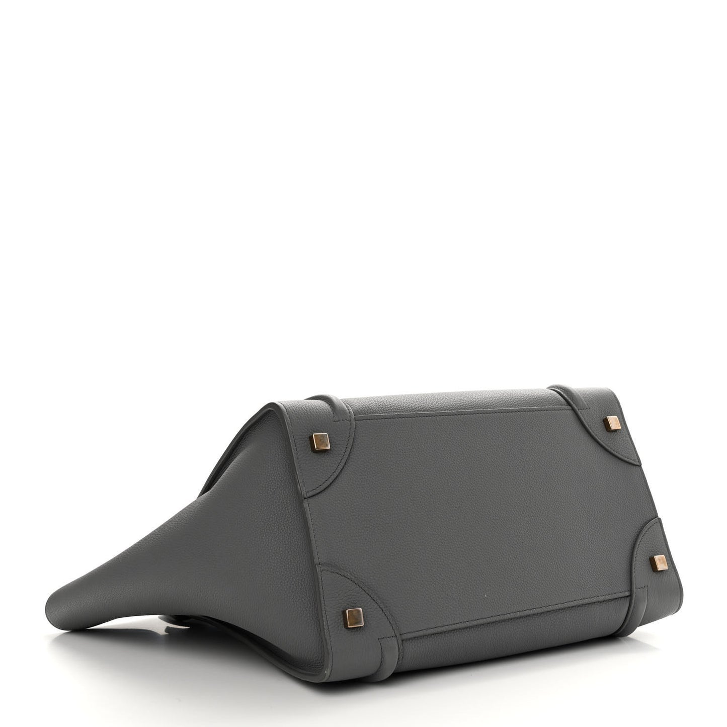 Drummed Calfskin Mini Luggage Kohl