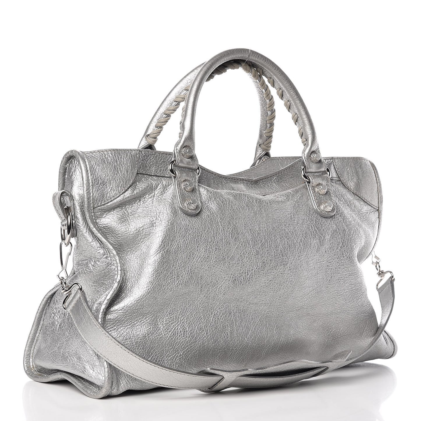 Metallic Agneau Giant 12 Silver Hardware City Gris Aluminum