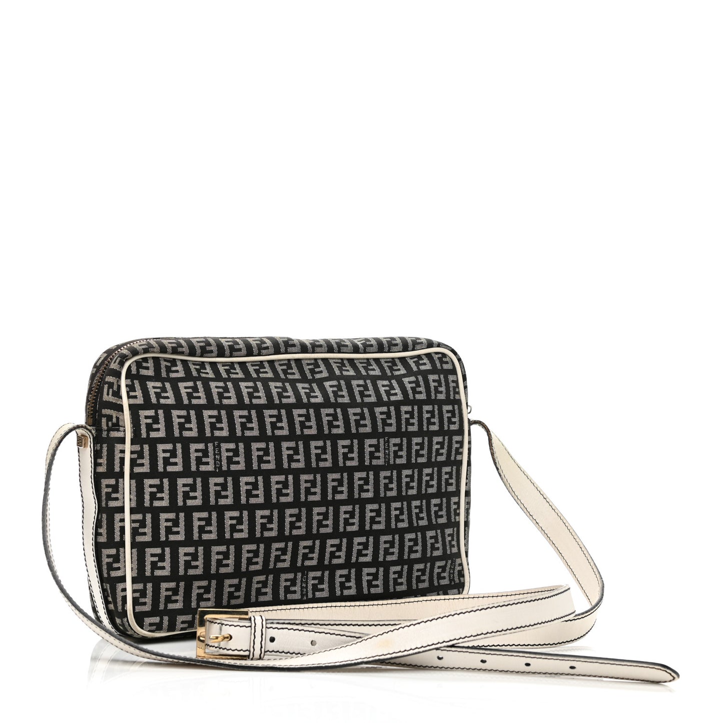 Zucchino Vitello Crossbody Black White