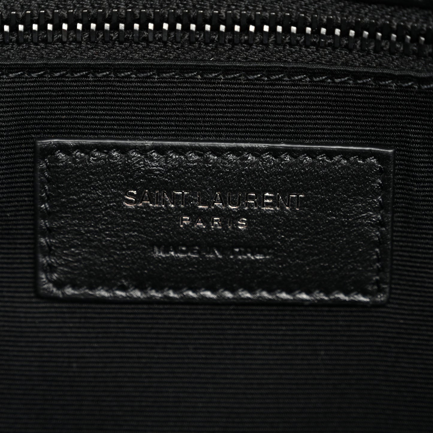 Crinkled Calfskin Matelasse Monogram Medium Niki Chain Satchel Black