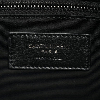Saint Laurent Crinkled Calfskin Matelasse Monogram Medium Niki Chain Satchel Black 6 of 11