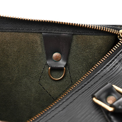 Louis Vuitton Epi Speedy 25 Black 6 of 11