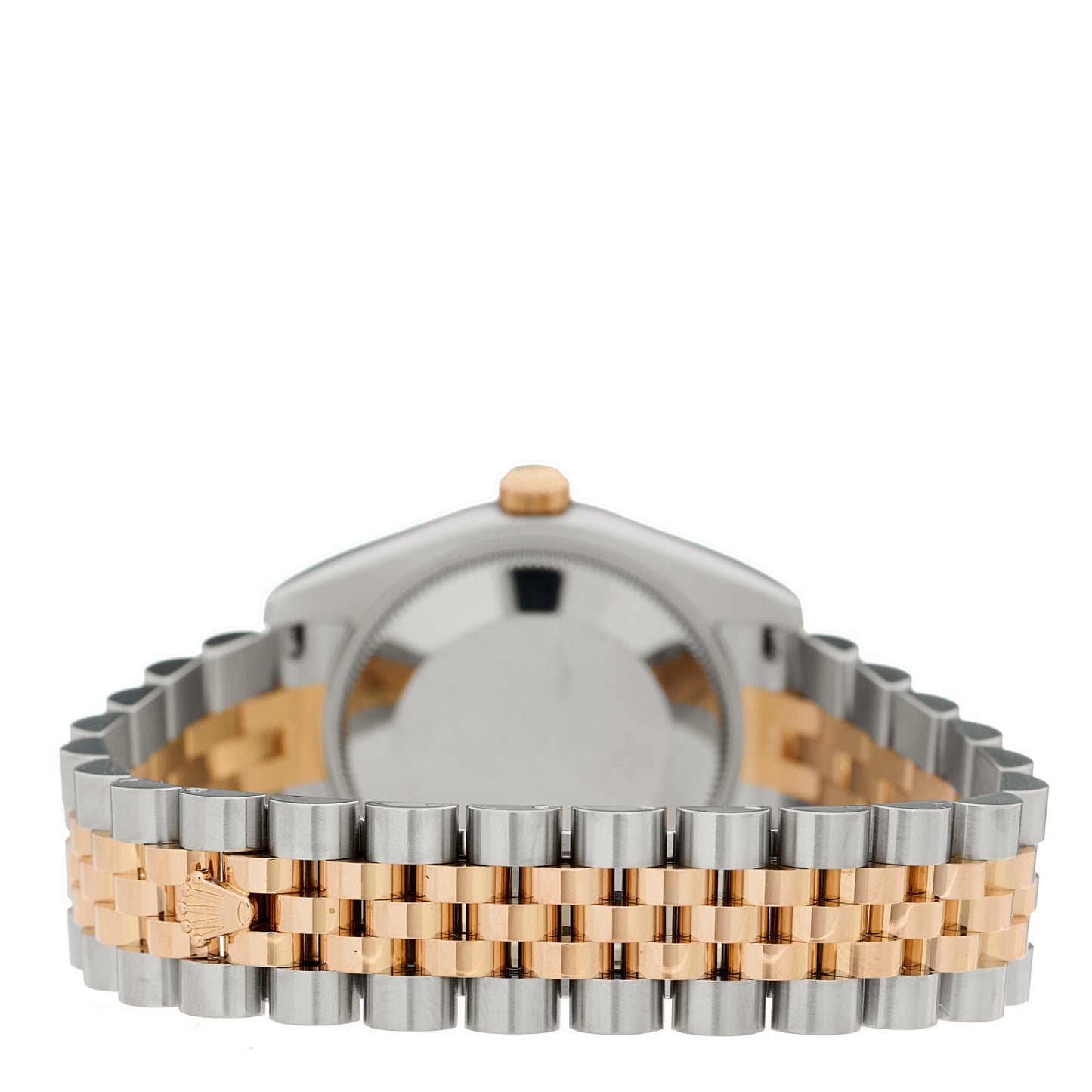 Stainless Steel 18K Everose Gold Diamond Black Mother of Pearl 31mm Oyster Perpetual Datejust Watch 178271