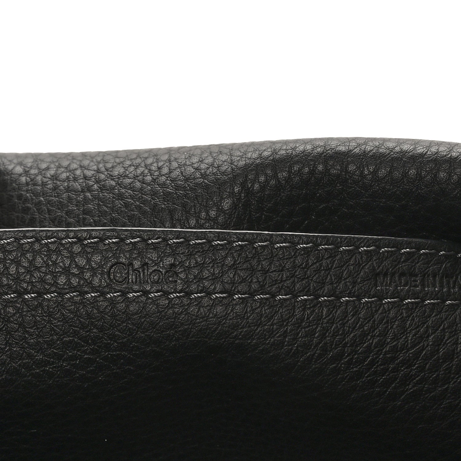 Chloe Grained Calfskin Medium Marcie Saddle Bag Black 6 of 9