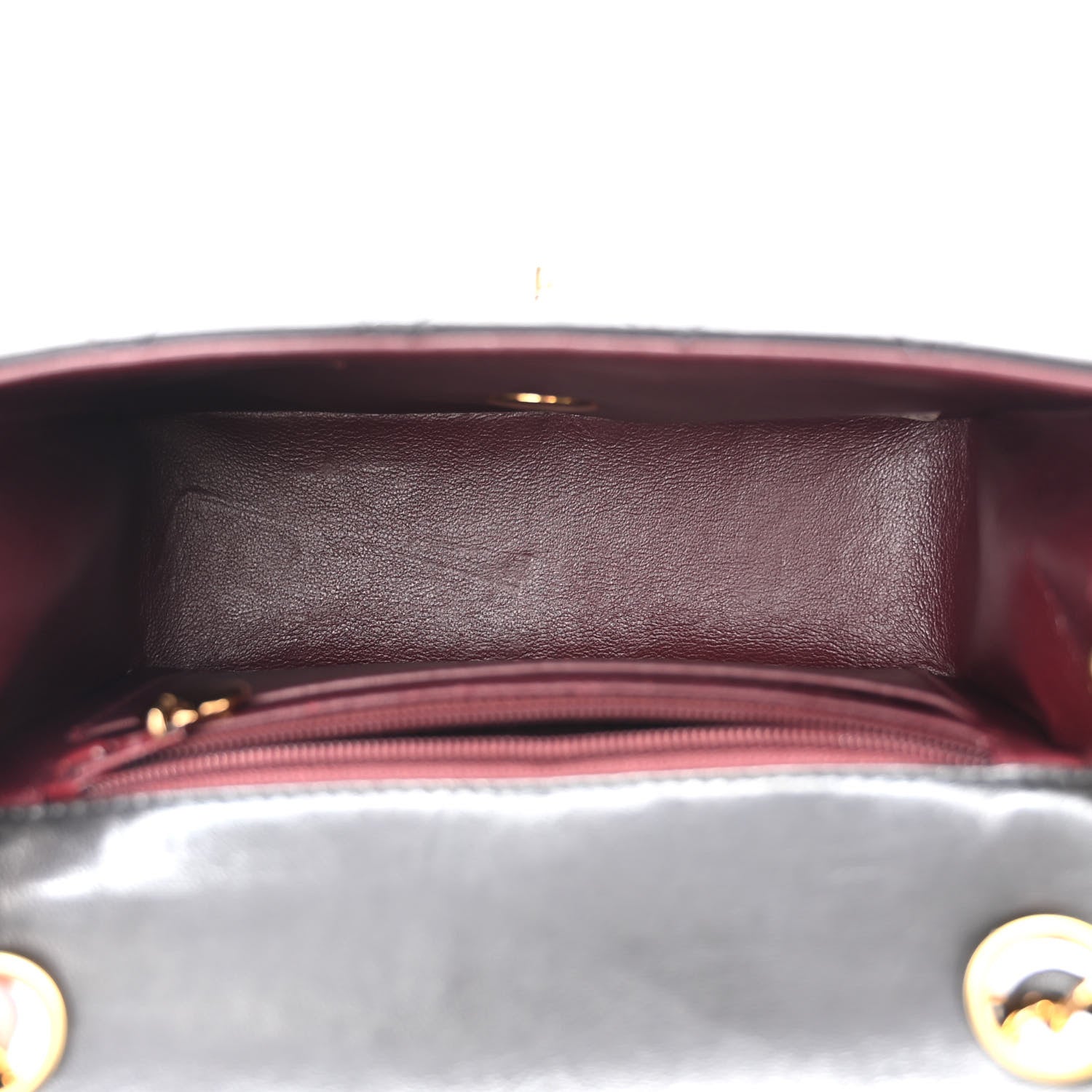 Chanel Lambskin Quilted Mini Square Flap Black 5 of 10