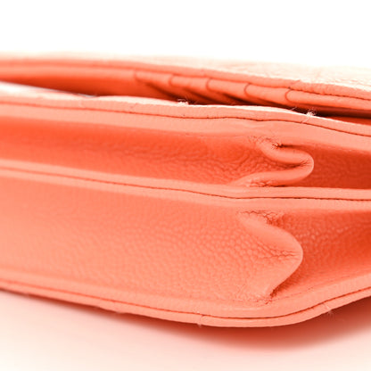 Chanel Caviar Quilted Mini Wallet On Chain WOC Coral 10 of 10