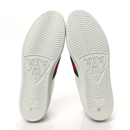 Gucci Calfskin Web Mens Gucci Band Ace Sneakers 8.5 White 7 of 10