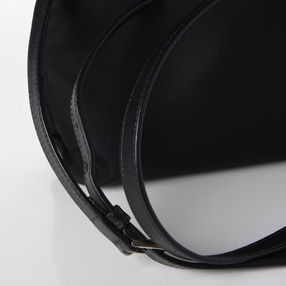 Prada Nylon Saffiano Flat Messenger Bag Black 13 of 13