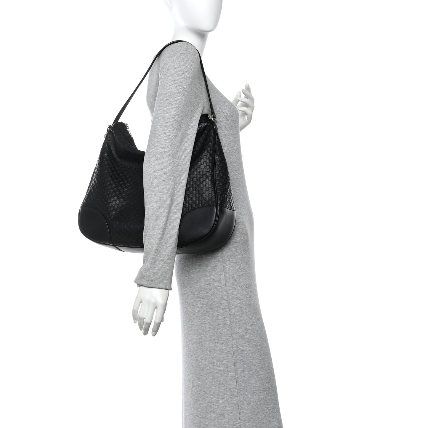 Soft Microguccissima Margaux Hobo Black