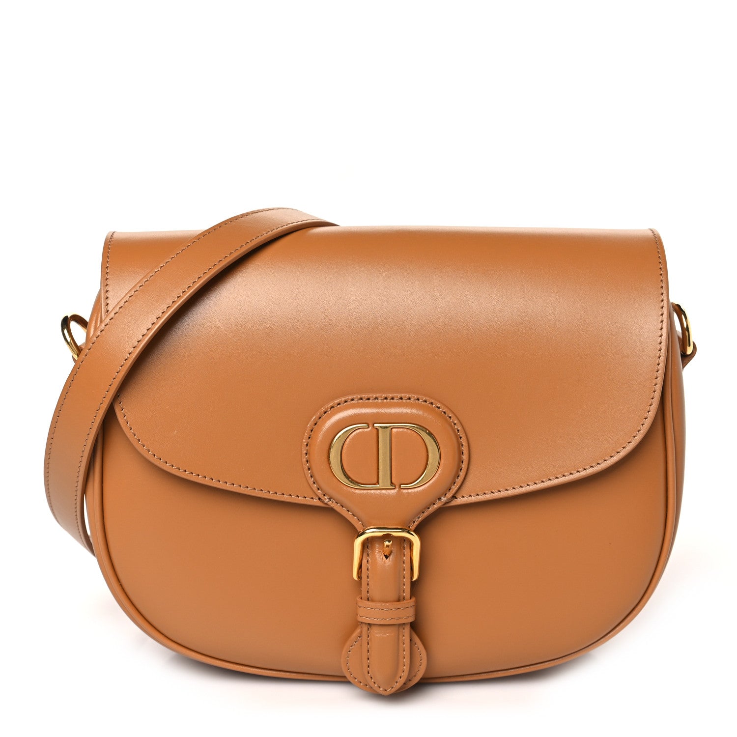 Christian Dior Box Calfskin Medium Bobby Flap Camel 1 of 9