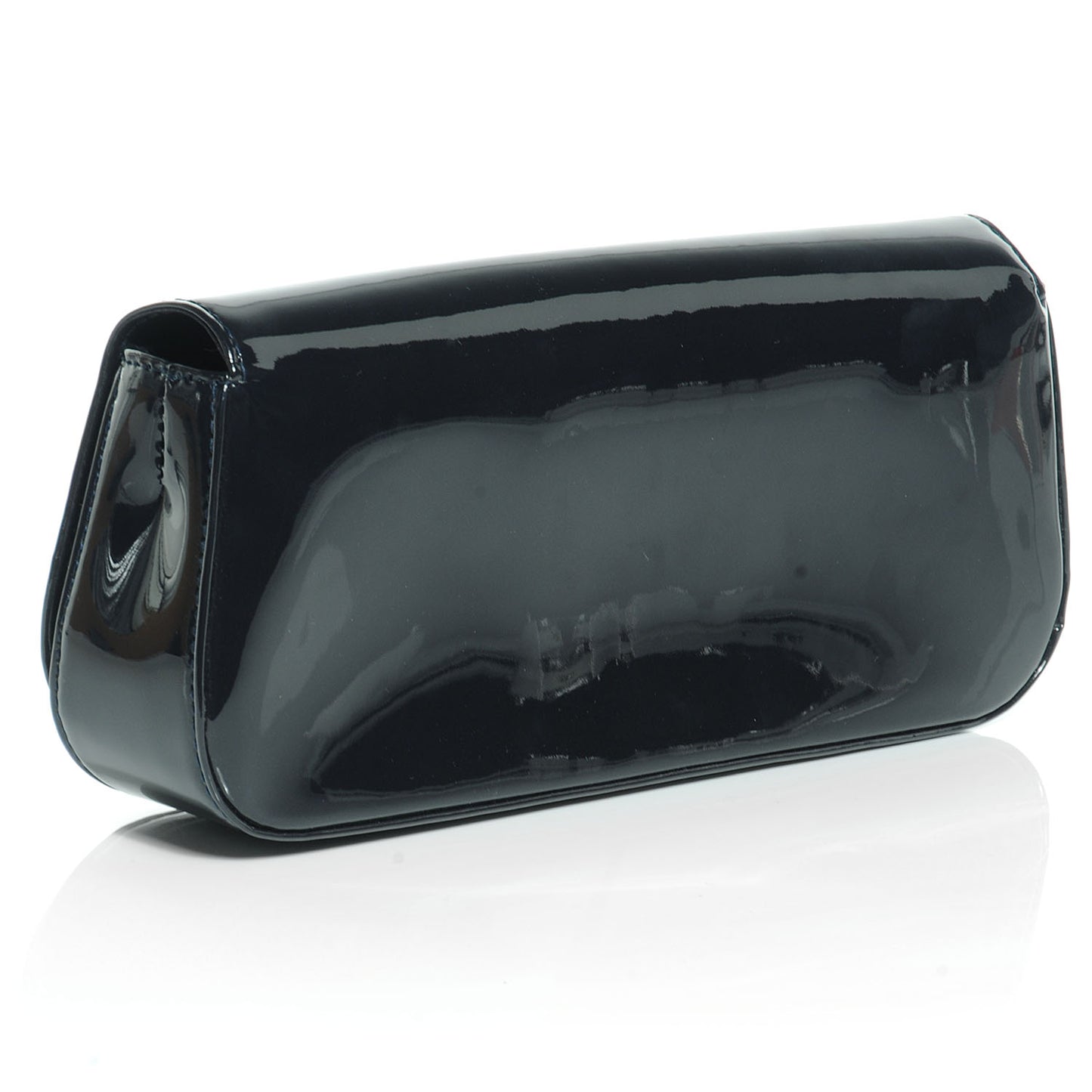 Patent Sobe Clutch Blue Nuit