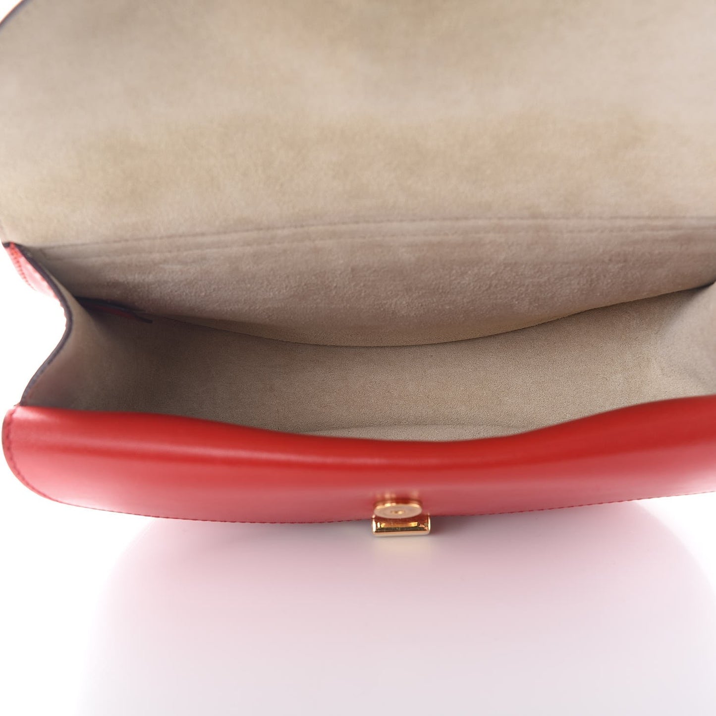 Calfskin Mini Georgia Crossbody Bag Paprika Red