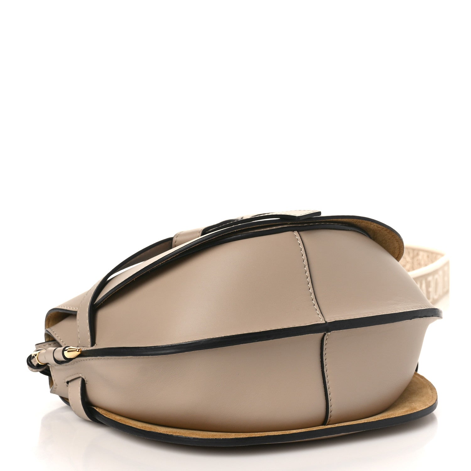 Loewe Soft Calfskin Jacquard Small Gate Crossbody Bag Sand 4 of 9