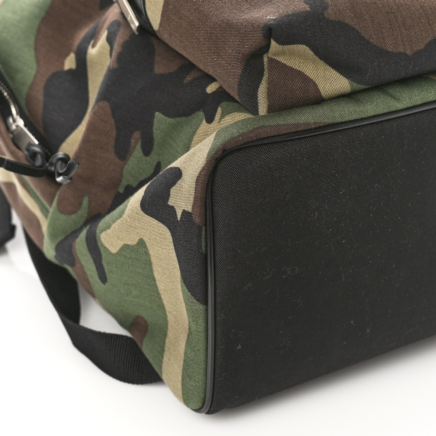 Saint Laurent Canvas Camouflage Print Hunting Backpack Khaki 7 of 8