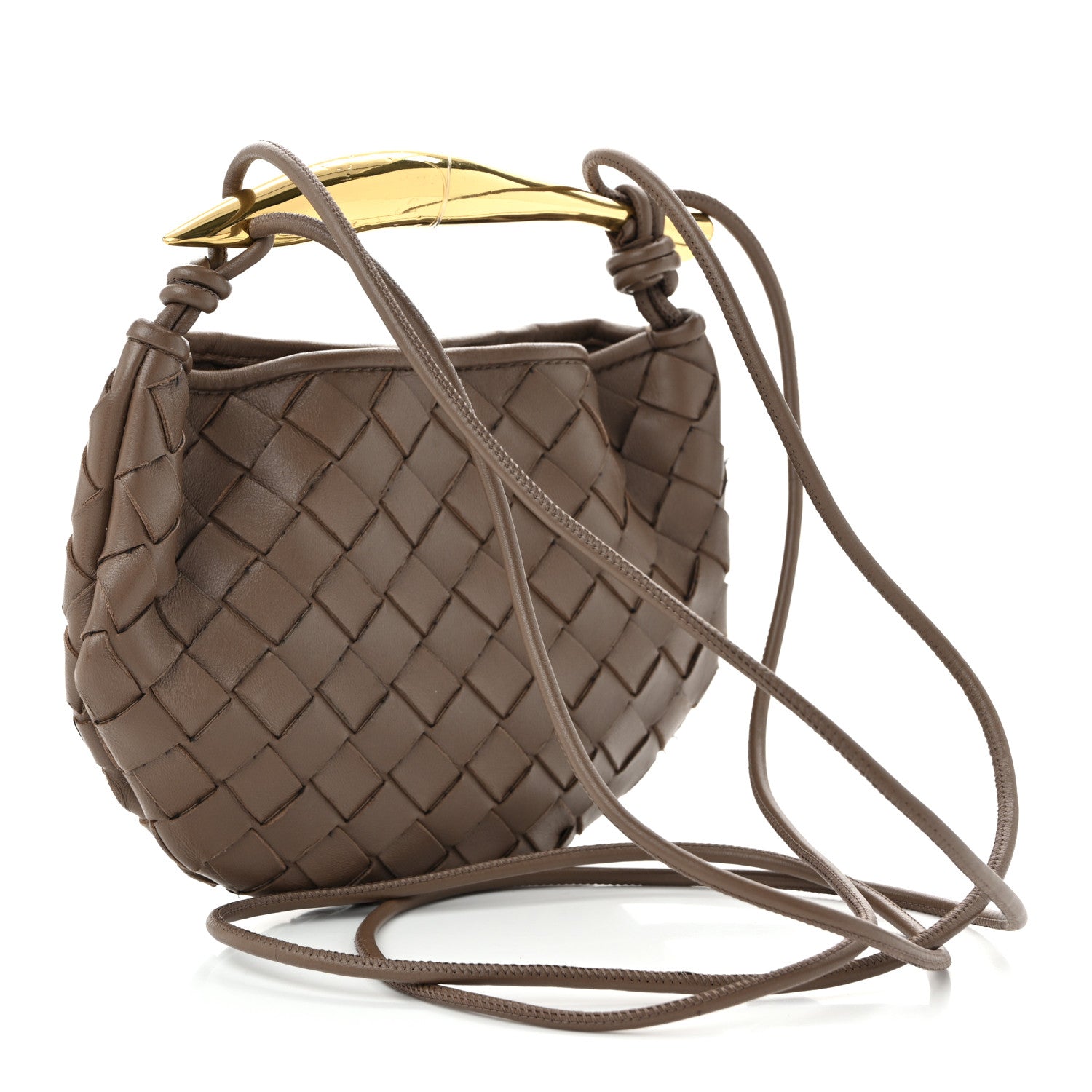Bottega Veneta Nappa Intrecciato Mini Sardine Bag Taupe Grey 3 of 9