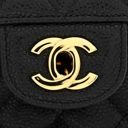 Chanel Caviar Quilted Small Double Flap Black 11 of 12