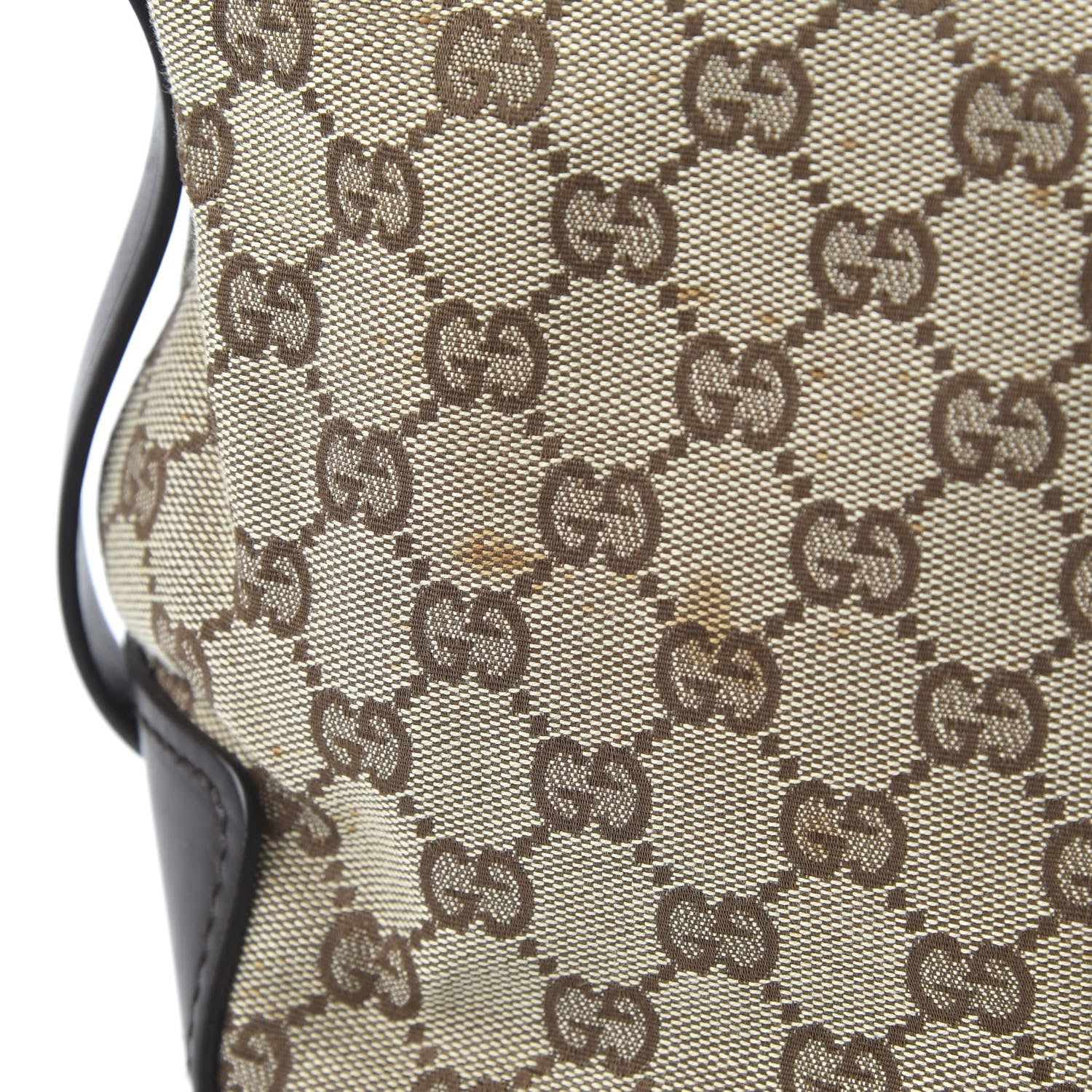 Gucci Monogram Small Bucket Tote Dark Brown 11 of 12
