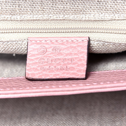 Gucci Dollar Calfskin Medium Interlocking G Top Handle Shoulder Bag Soft Pink 7 of 12