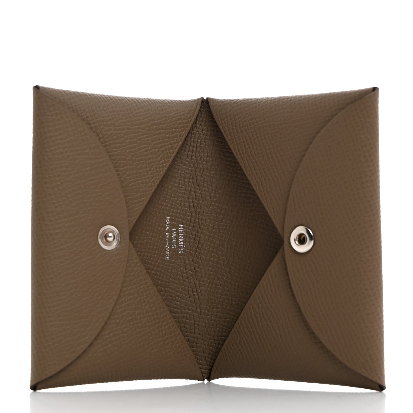 Epsom Calvi Card Case Etoupe
