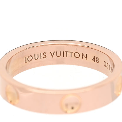 Louis Vuitton 18K Rose Gold Empreinte Ring 48 4.5 4 of 5