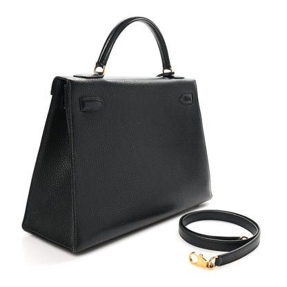 Hermes Ardennes Kelly Sellier 32 Black 3 of 11