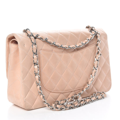 Chanel Lambskin Quilted Medium Double Flap Light Pink 3 of 25