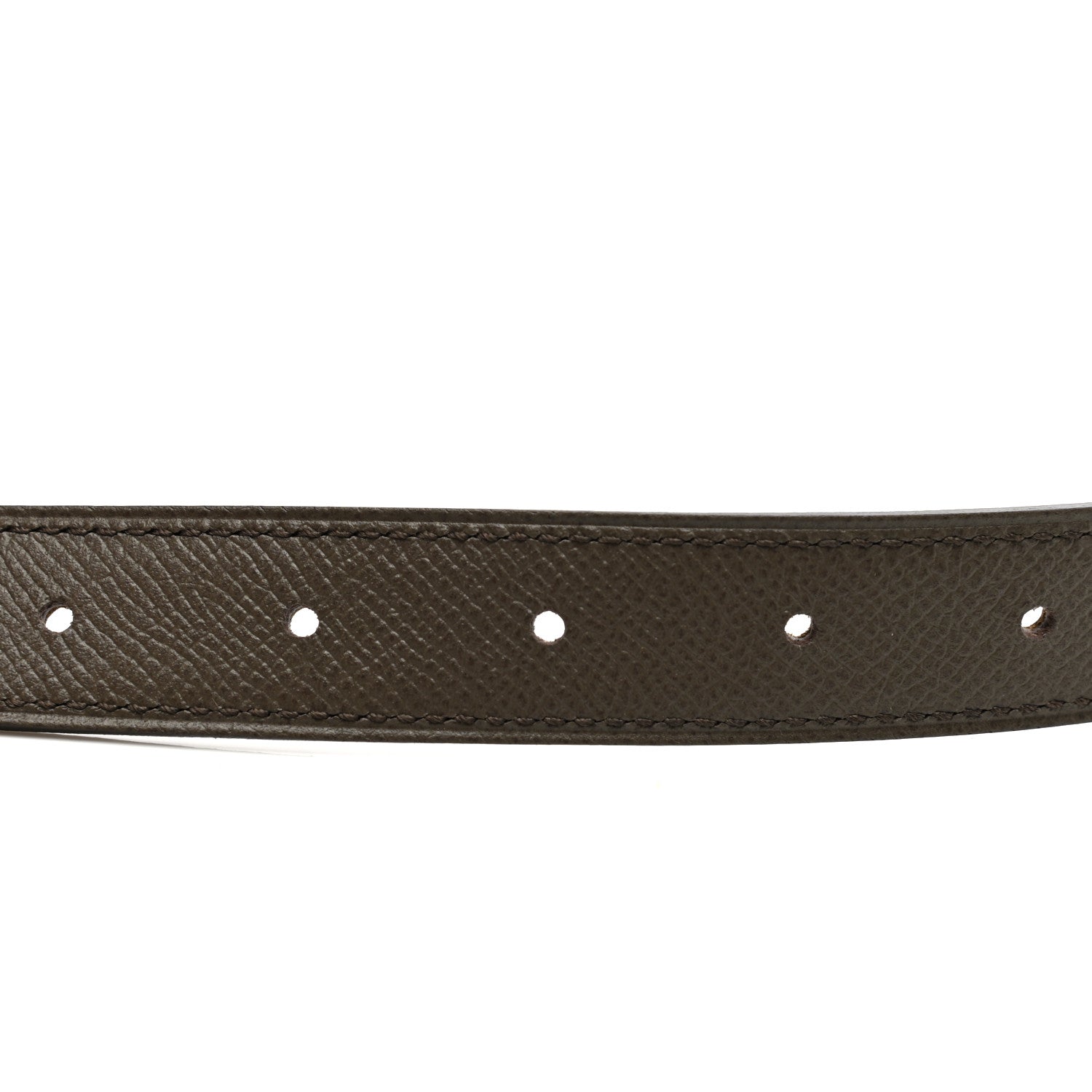 Hermes Swift Epsom 24mm Belt Strap 75 Ochre Etain 3 of 8