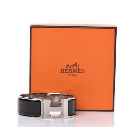 Hermes Enamel Wide Clic Clac H Bracelet PM Black 7 of 7