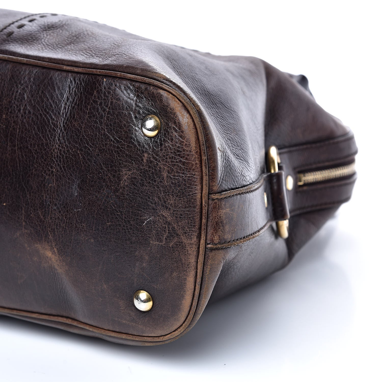 Saint Laurent Calfskin Oversized Muse Brown 9 of 25
