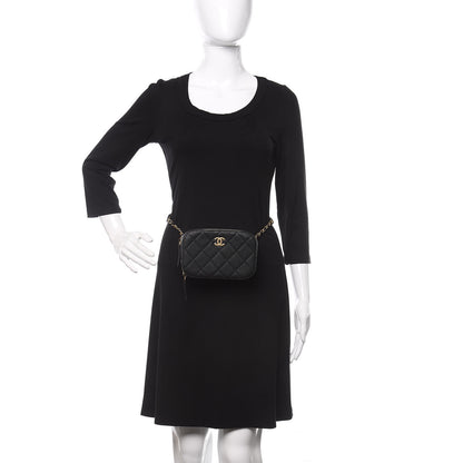 Chanel Caviar Quilted Waist Bag Black 2 of 10