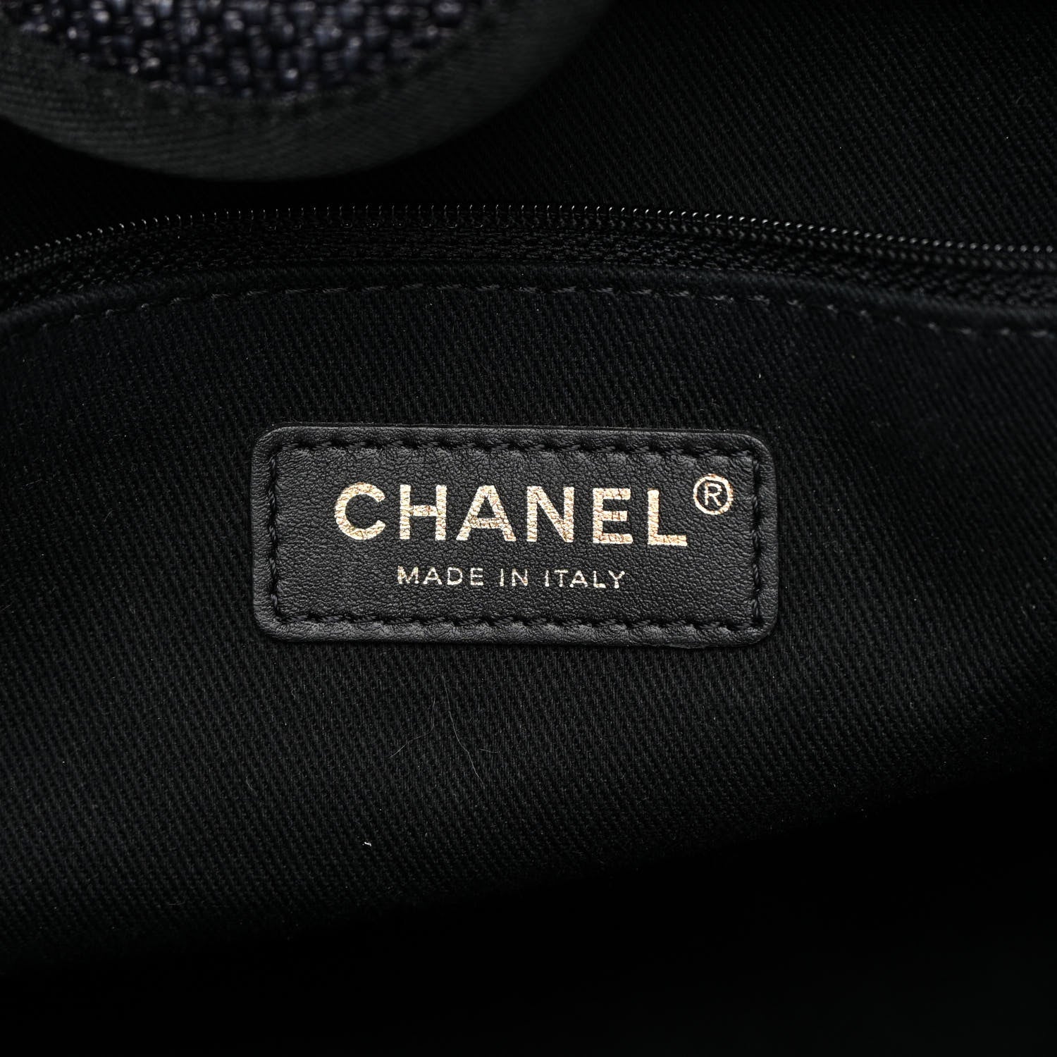 Chanel Woven Straw Raffia Large Deauville Tote Black 6 of 13