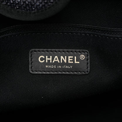 Chanel Woven Straw Raffia Large Deauville Tote Black 6 of 13